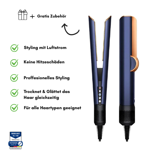 Doodlo 2in1 Haarglätter & Lockenstab – Glätteisen mit Temperaturregelung für alle Haartypen