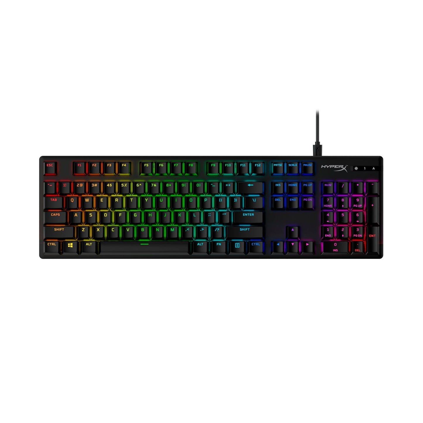 HyperX PBT Tastenkappen-Set – Komplettes Keycap-Kit mit Leuchteffekt