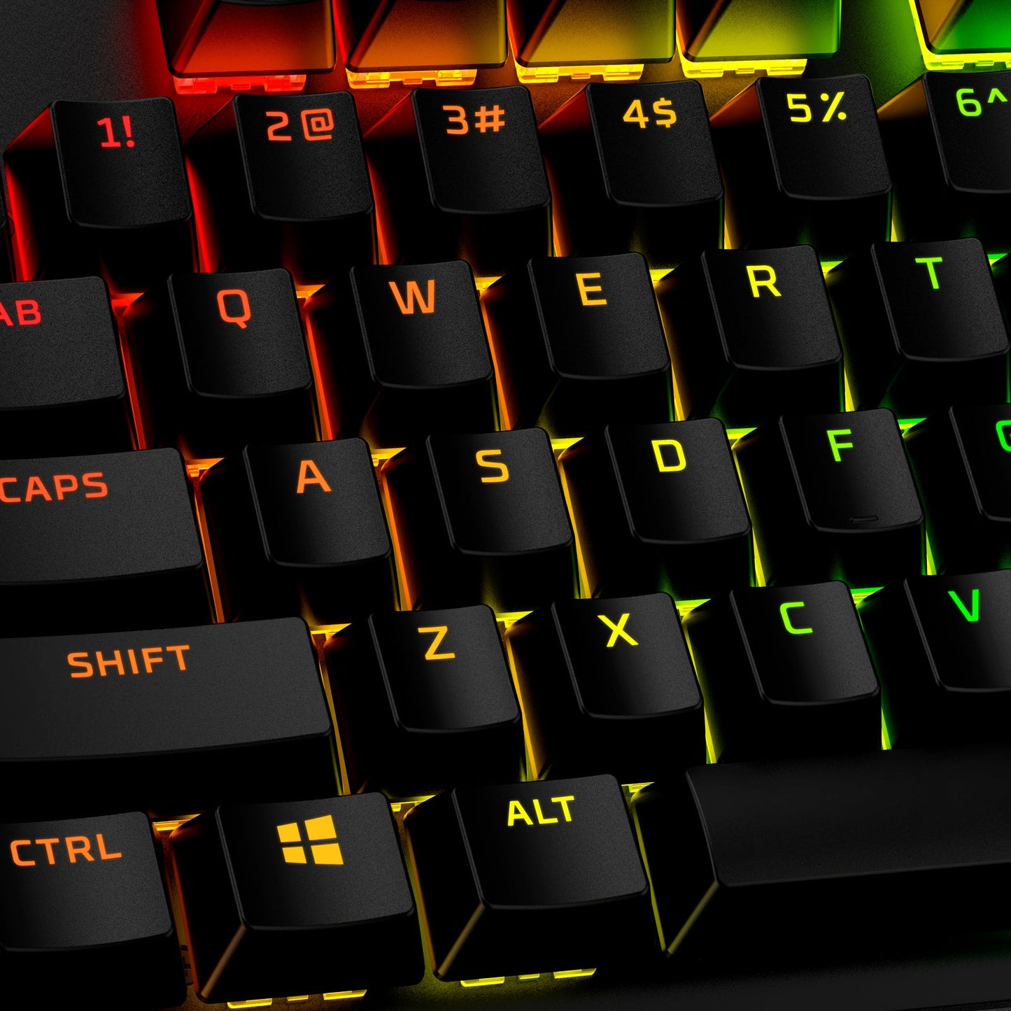 HyperX PBT Tastenkappen-Set – Komplettes Keycap-Kit mit Leuchteffekt