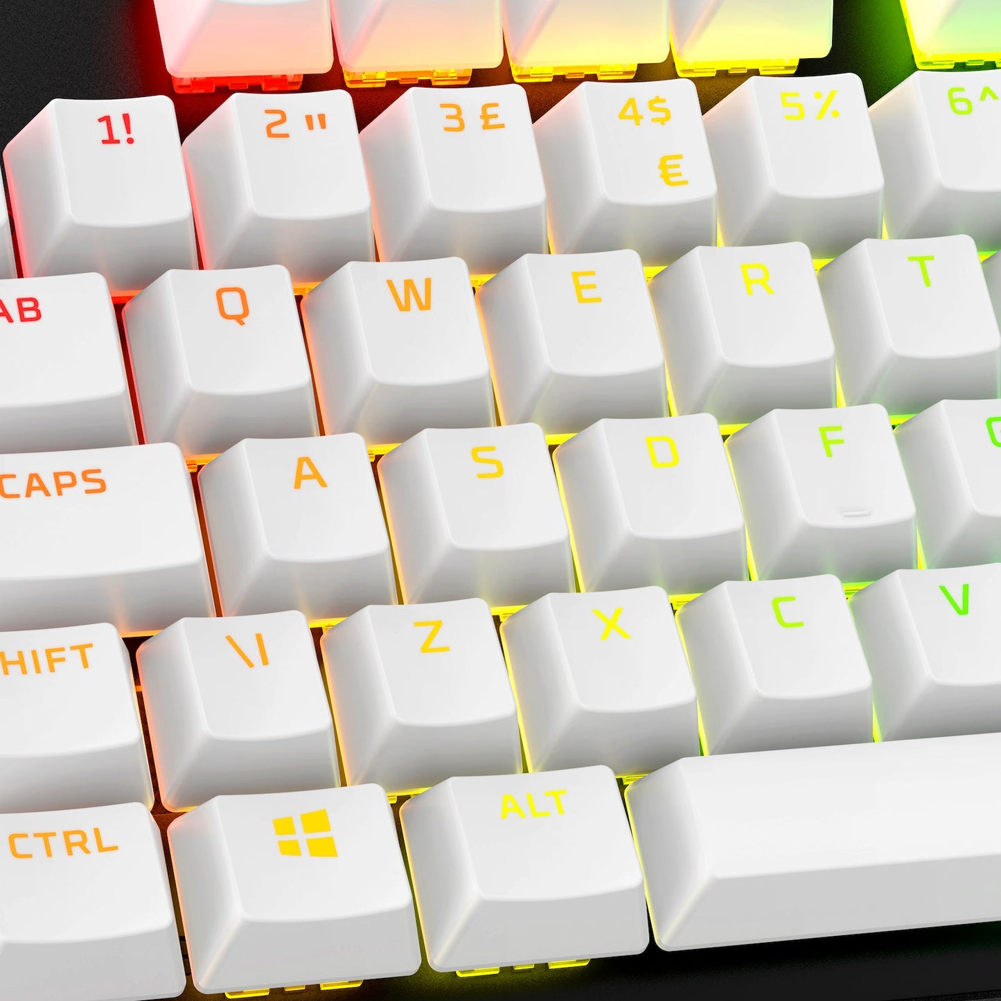 HyperX PBT Tastenkappen-Set – Komplettes Keycap-Kit mit Leuchteffekt