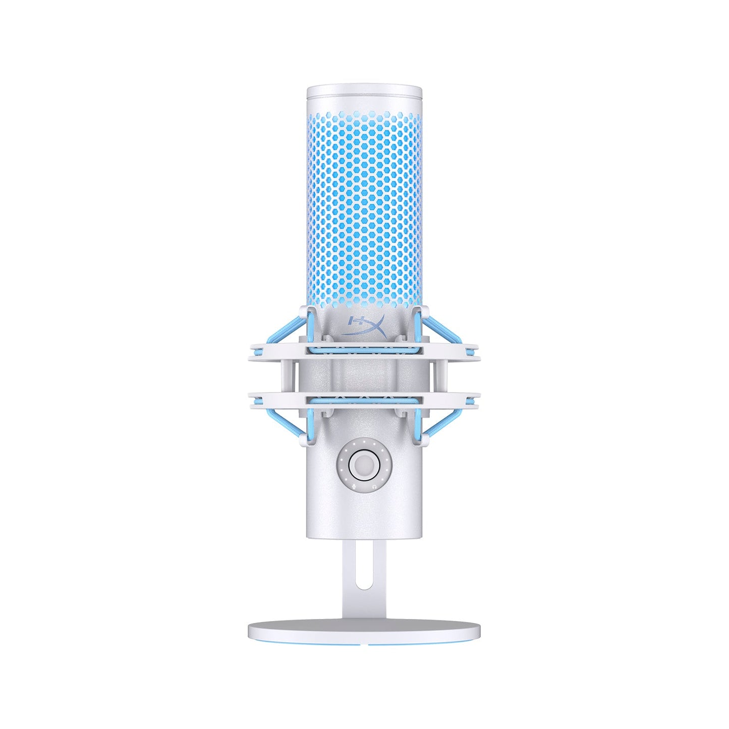 HyperX QuadCast II – USB-Premium-Mikrofon mit Aluminiumgehäuse und RGB-Beleuchtung